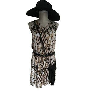 Versona Womens Open-Back Tie-Dye Print Sleeveless Romper size L